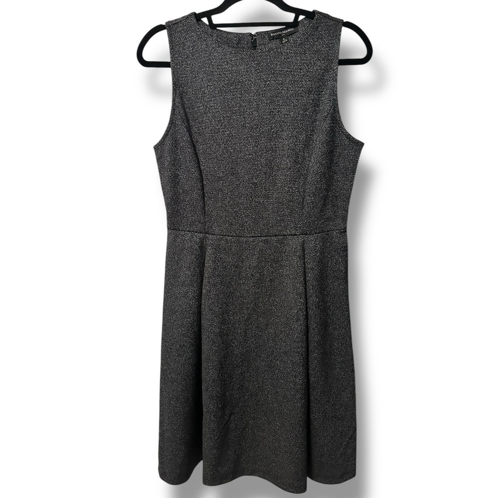 NEW Banana Republic Women's‎ Herringbone Fit & Flare Dress 8 Quiet Luxury Career